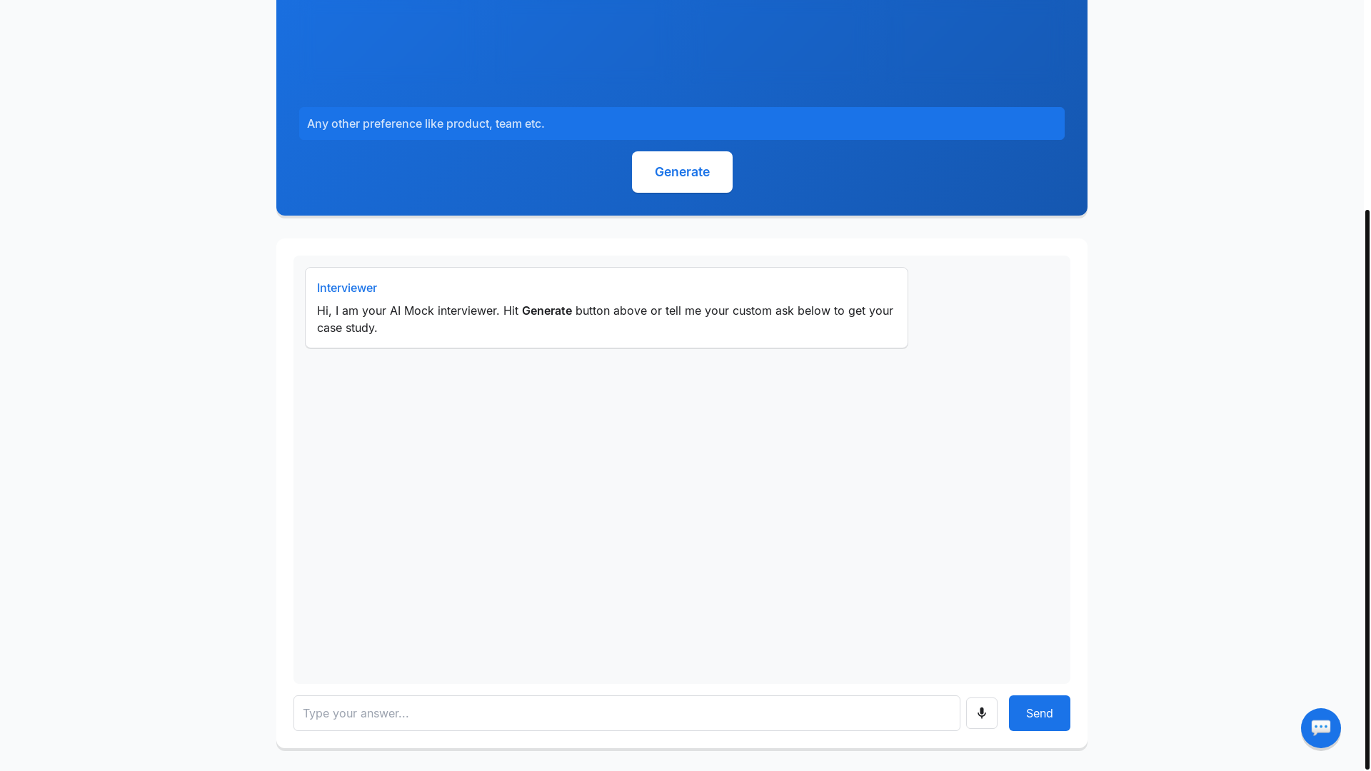 website screenshot of https://aimockinterviewer.com/
