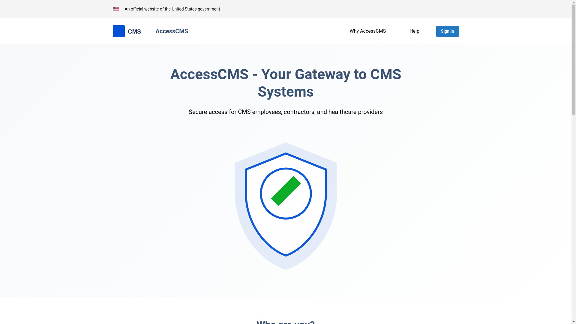 website screenshot of https://cmsaccess-r1.pages.dev/