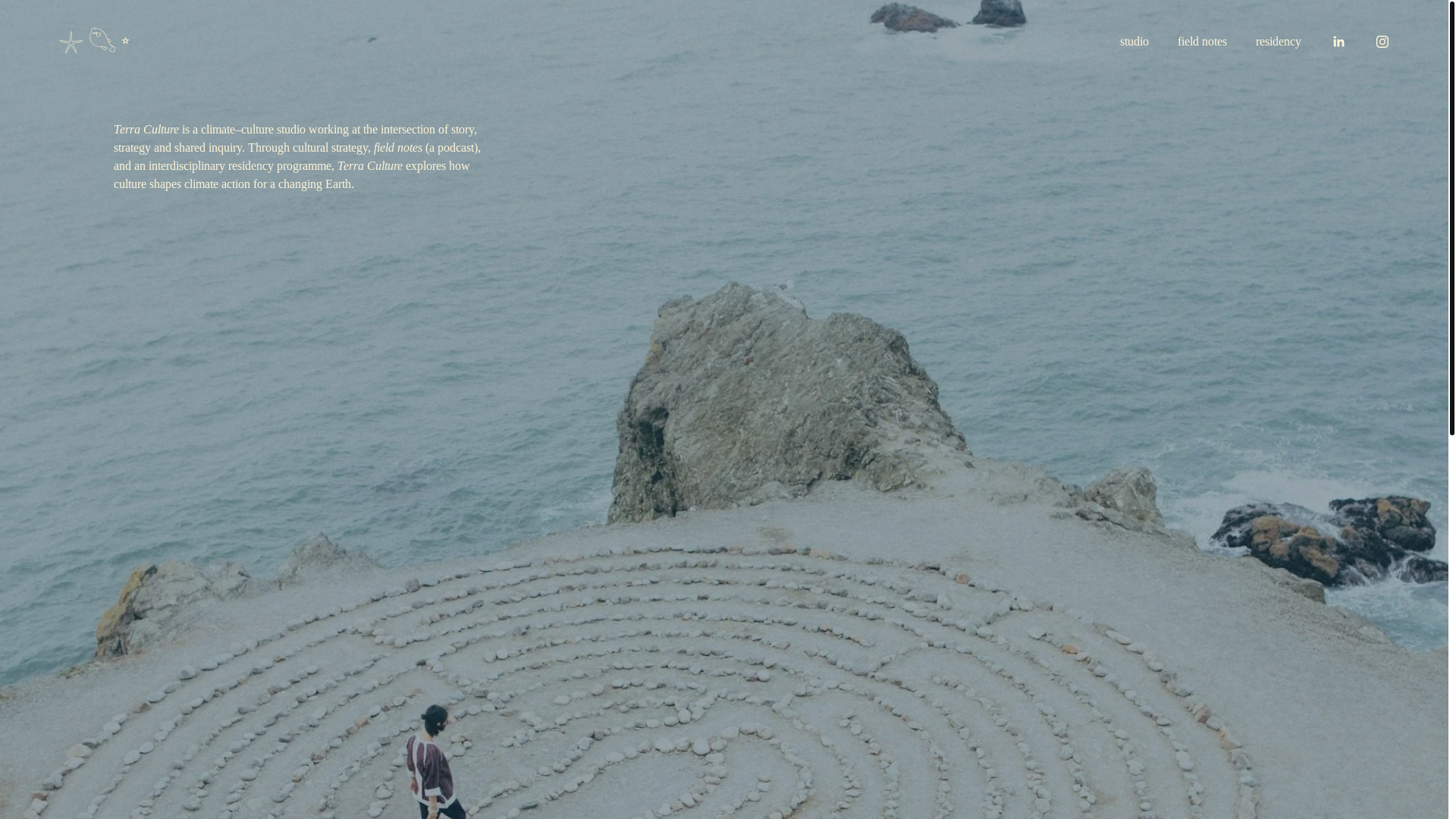 website screenshot of https://terra-culture.org/