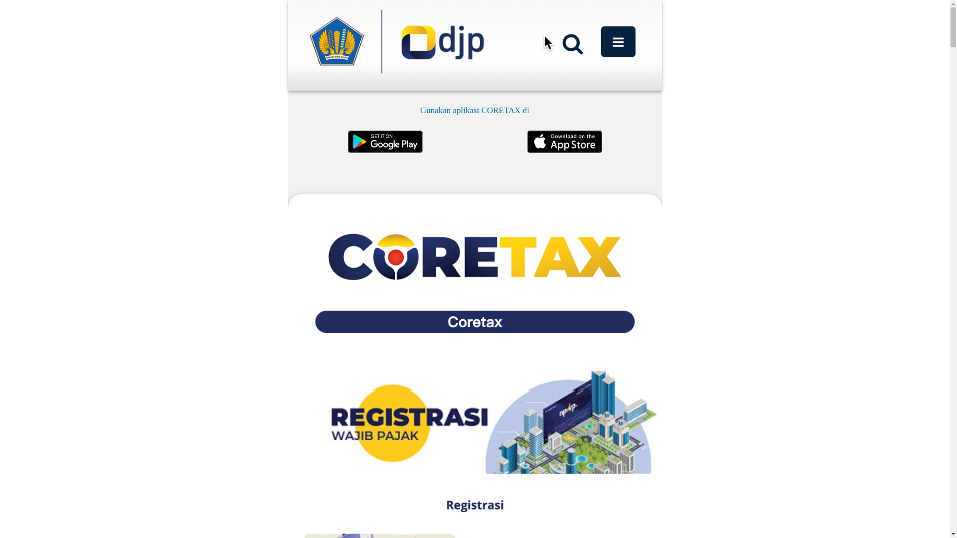 website screenshot of https://peralihan-coretax.com/