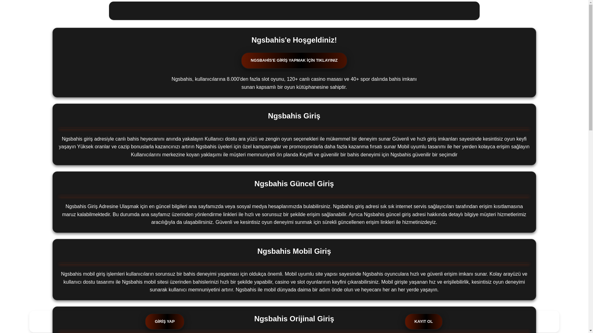 website screenshot of https://ngsbahis-casinoo.com/