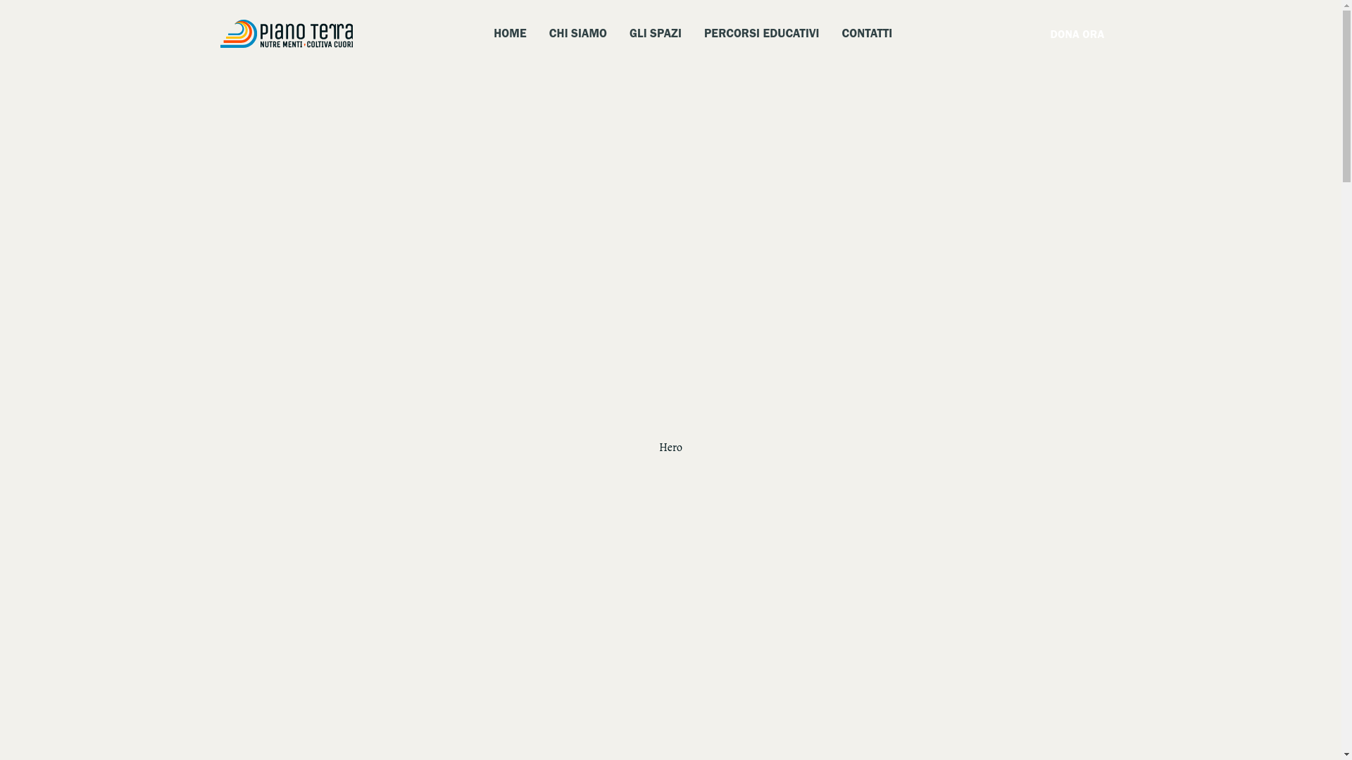 website screenshot of https://associazionepianoterra.org/