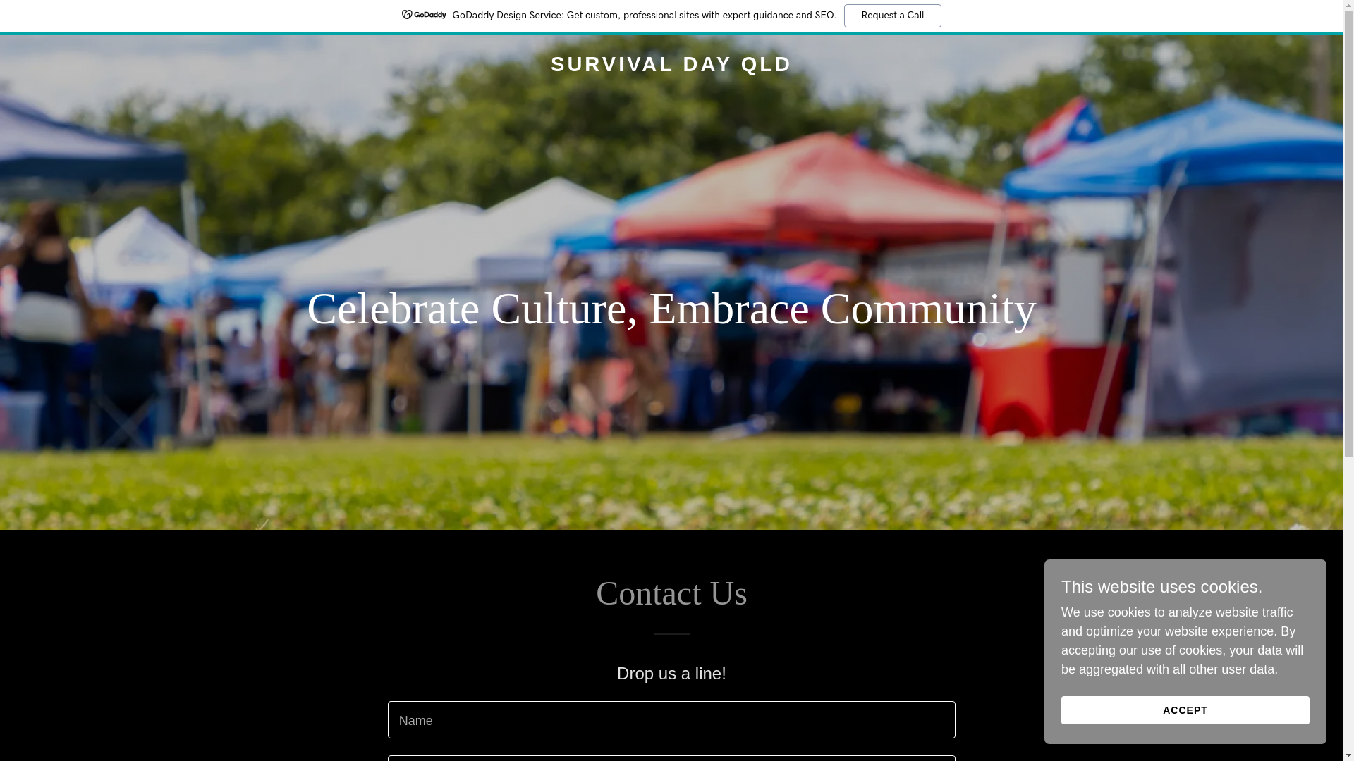 website screenshot of https://survivaldayqld.net/