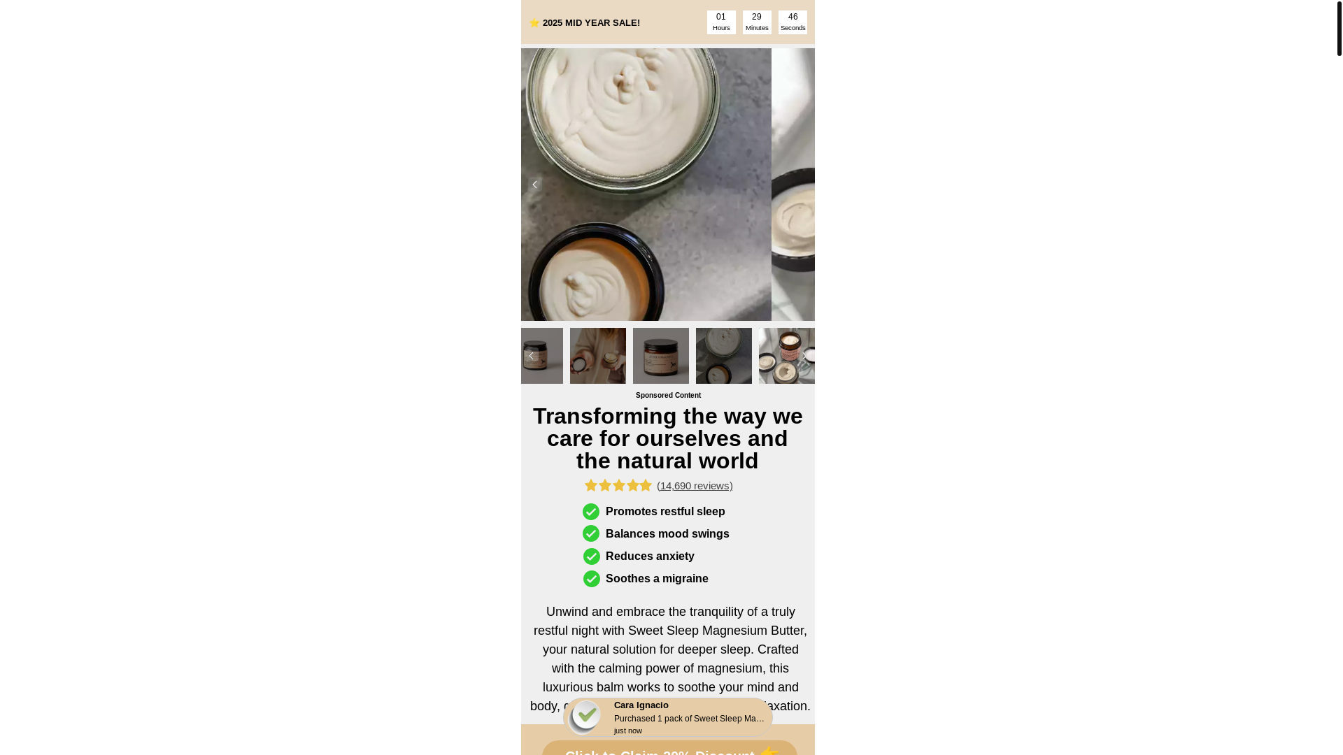 website screenshot of https://lunessencesweetsleep.store/