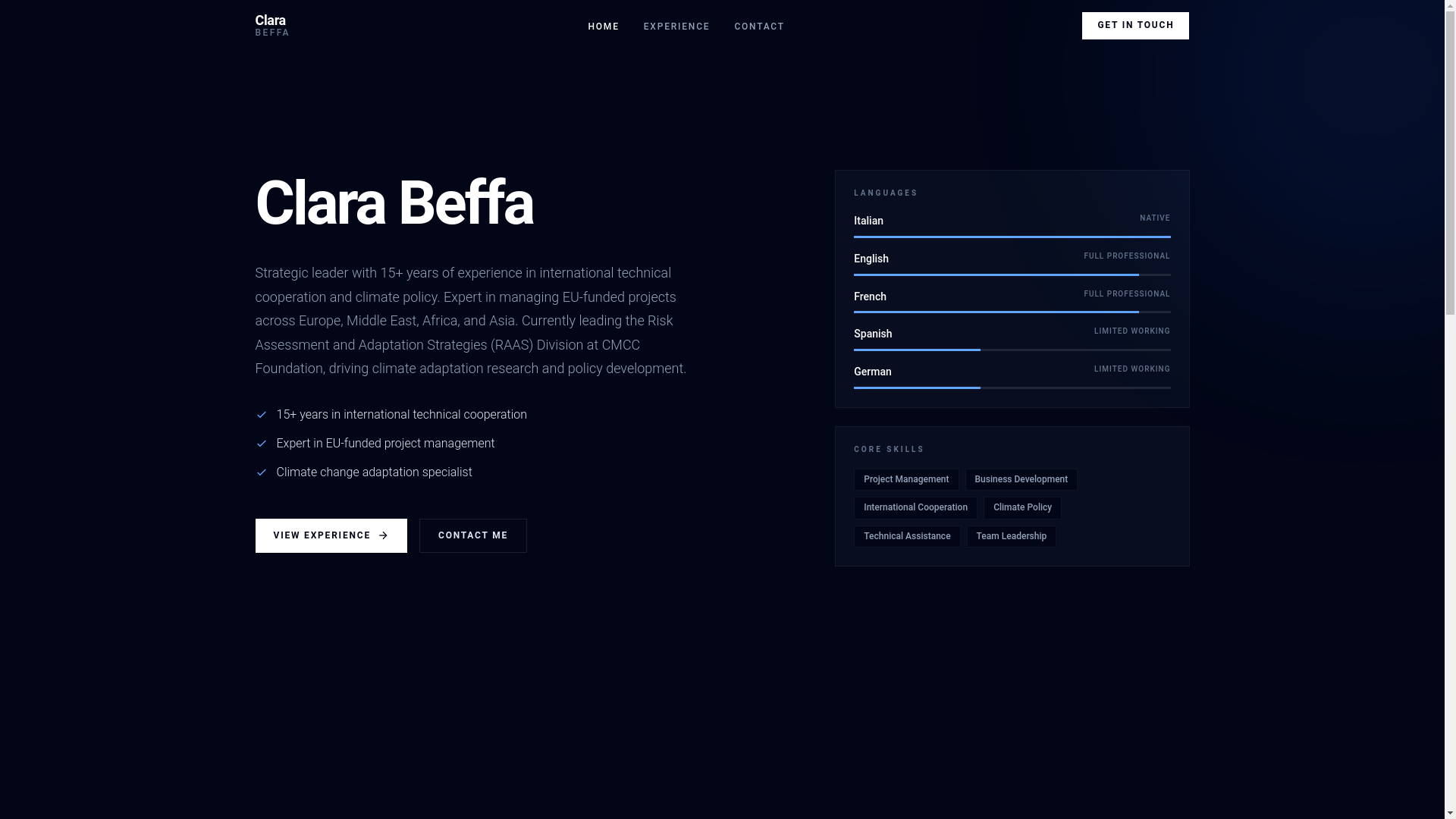 website screenshot of https://clarabeffa-eu.pages.dev/