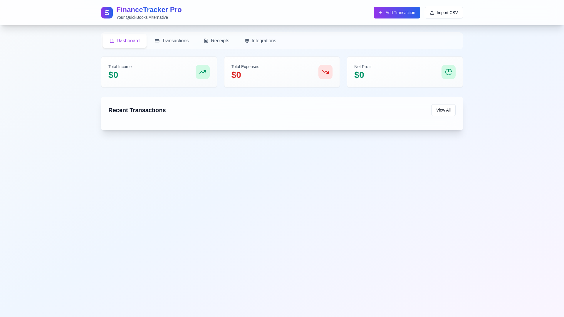 website screenshot of https://solobiztracker.com/