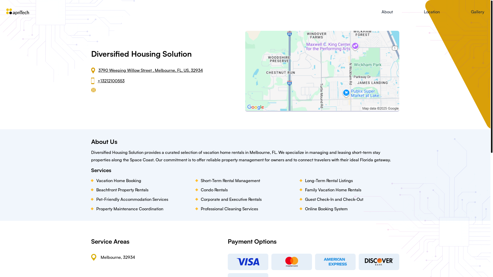 website screenshot of https://diversifiedhousingsolution.online/
