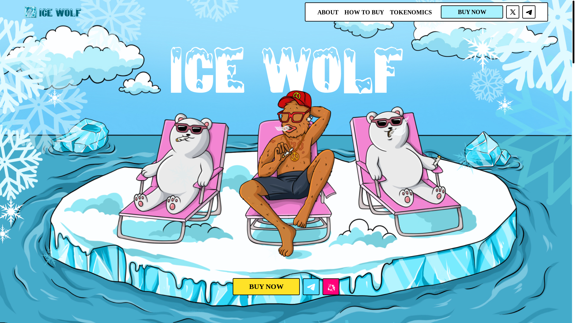 website screenshot of https://icewolfbymattfurie.xyz/