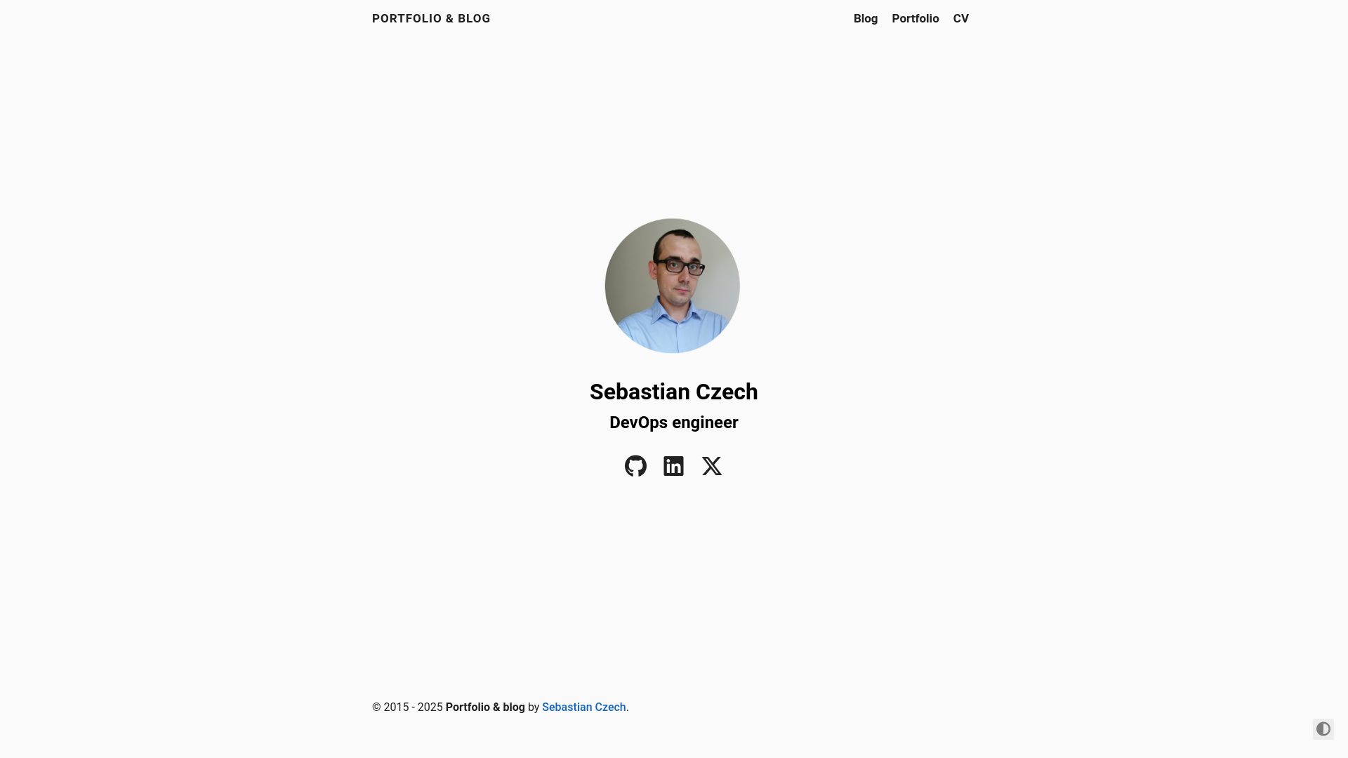 website screenshot of https://sebastianczech-com.pages.dev/
