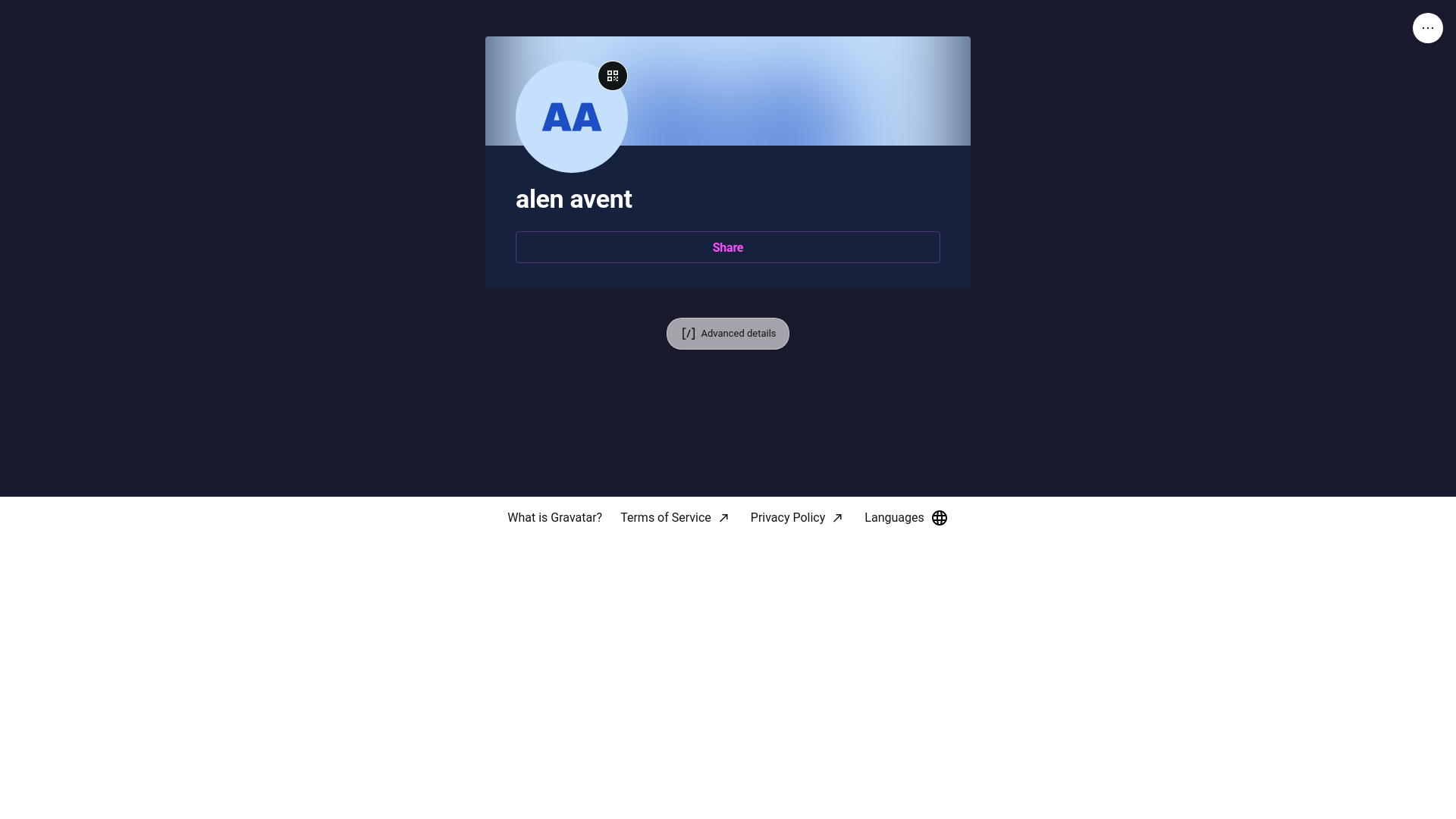 website screenshot of https://alenavent.link/