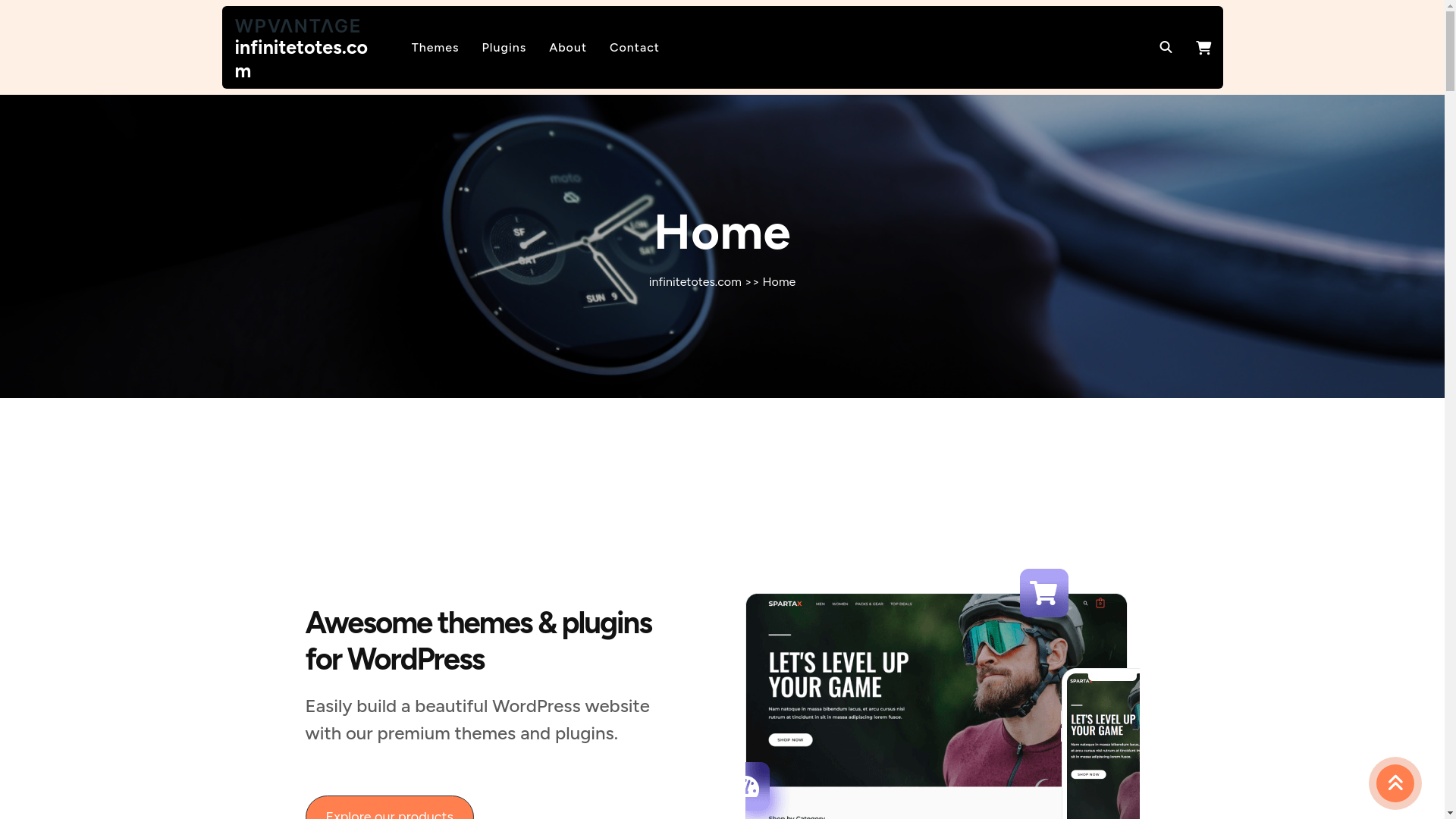 website screenshot of https://infinitetotes.com/