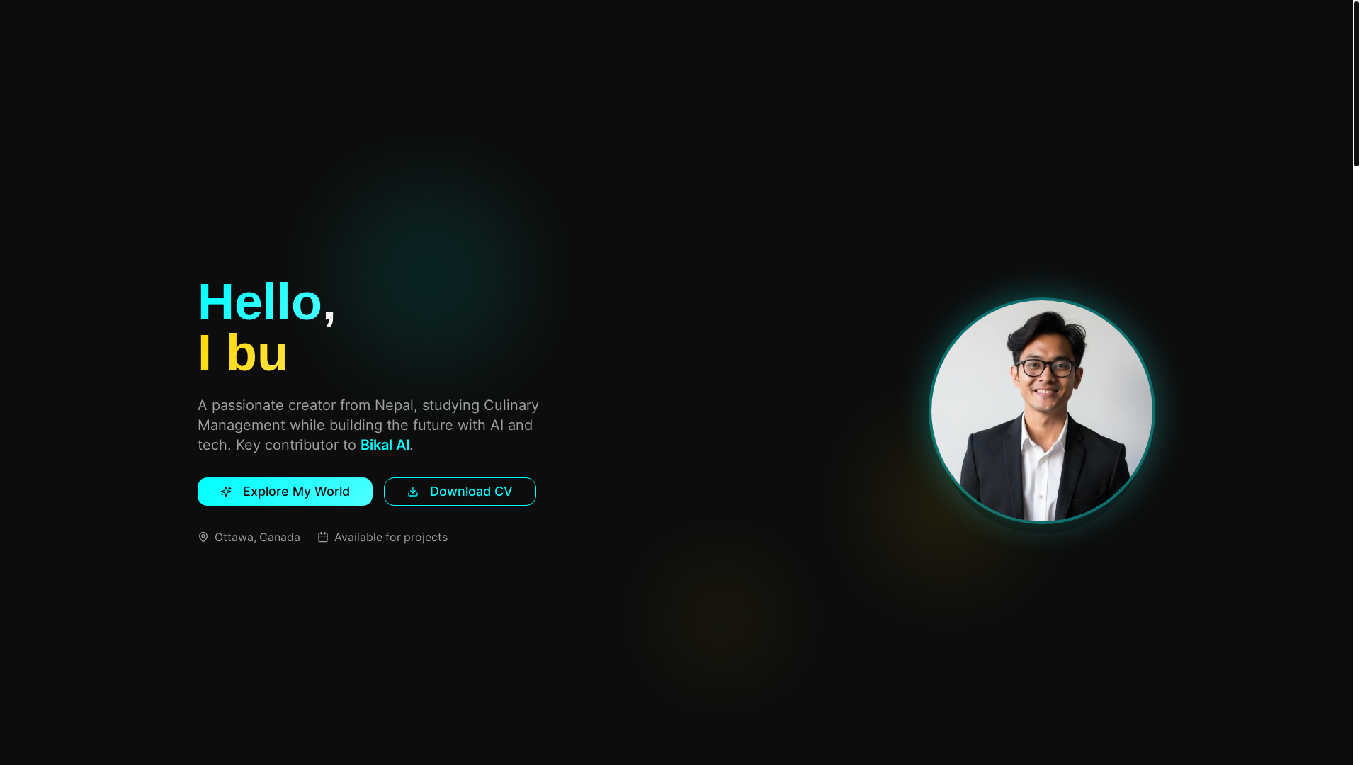 website screenshot of https://thesashi.com/
