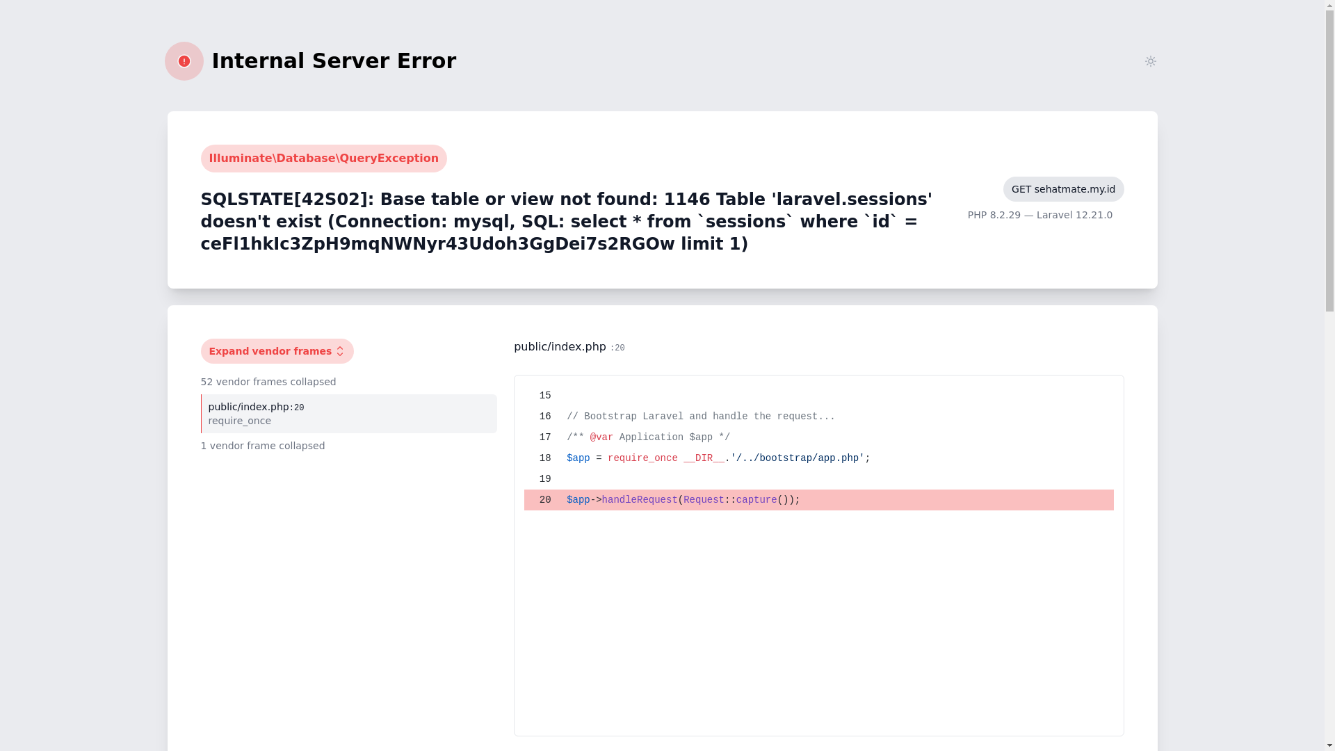 website screenshot of https://sehatmate.my.id/