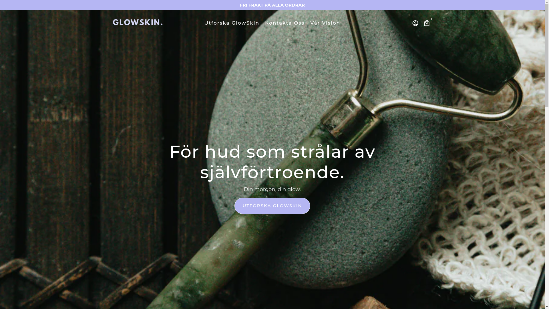 website screenshot of https://glowskinsverige.se/