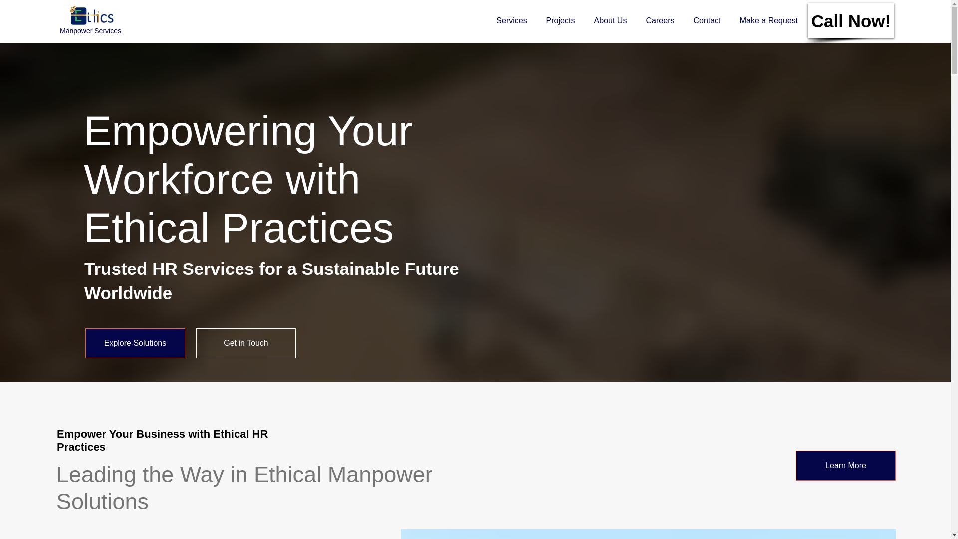 website screenshot of https://ethicsservice.com/