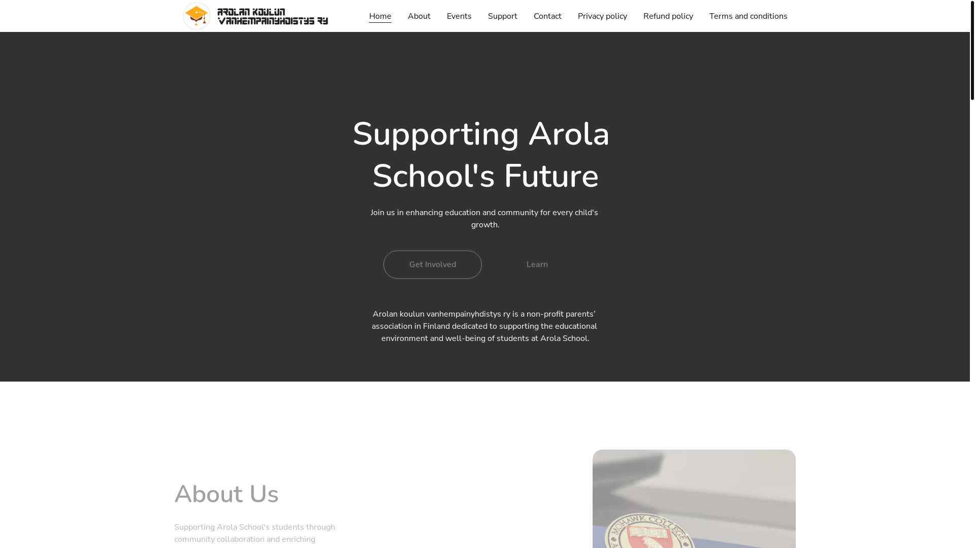website screenshot of https://arolankoulun.store/