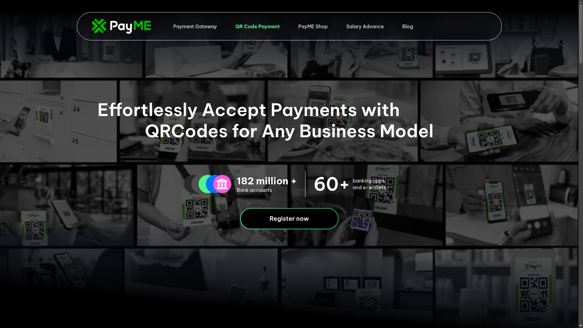 website screenshot of https://sbx.payme.vn/