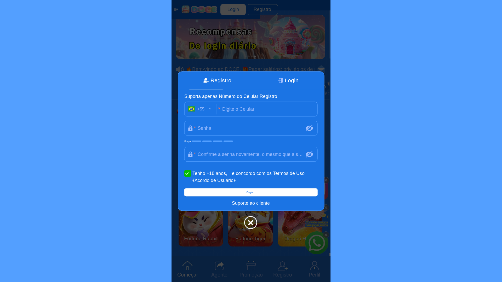 website screenshot of https://kfdoce.com/