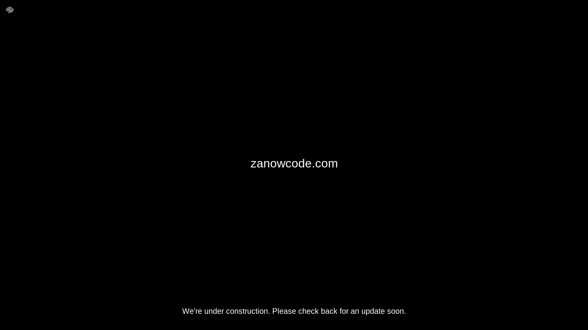 website screenshot of https://zanowcode.com/