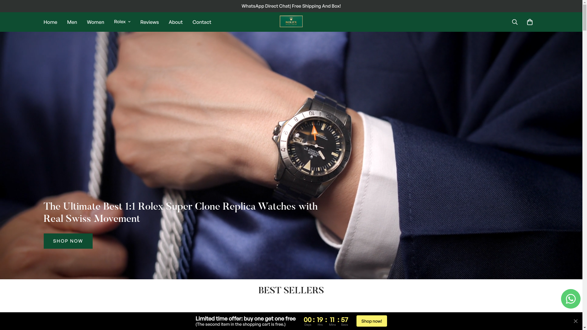 website screenshot of https://zzfwatches1.shop/
