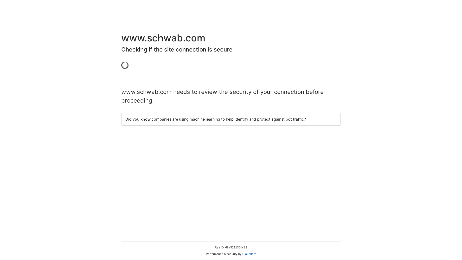 website screenshot of https://schwab03vrfy.com/