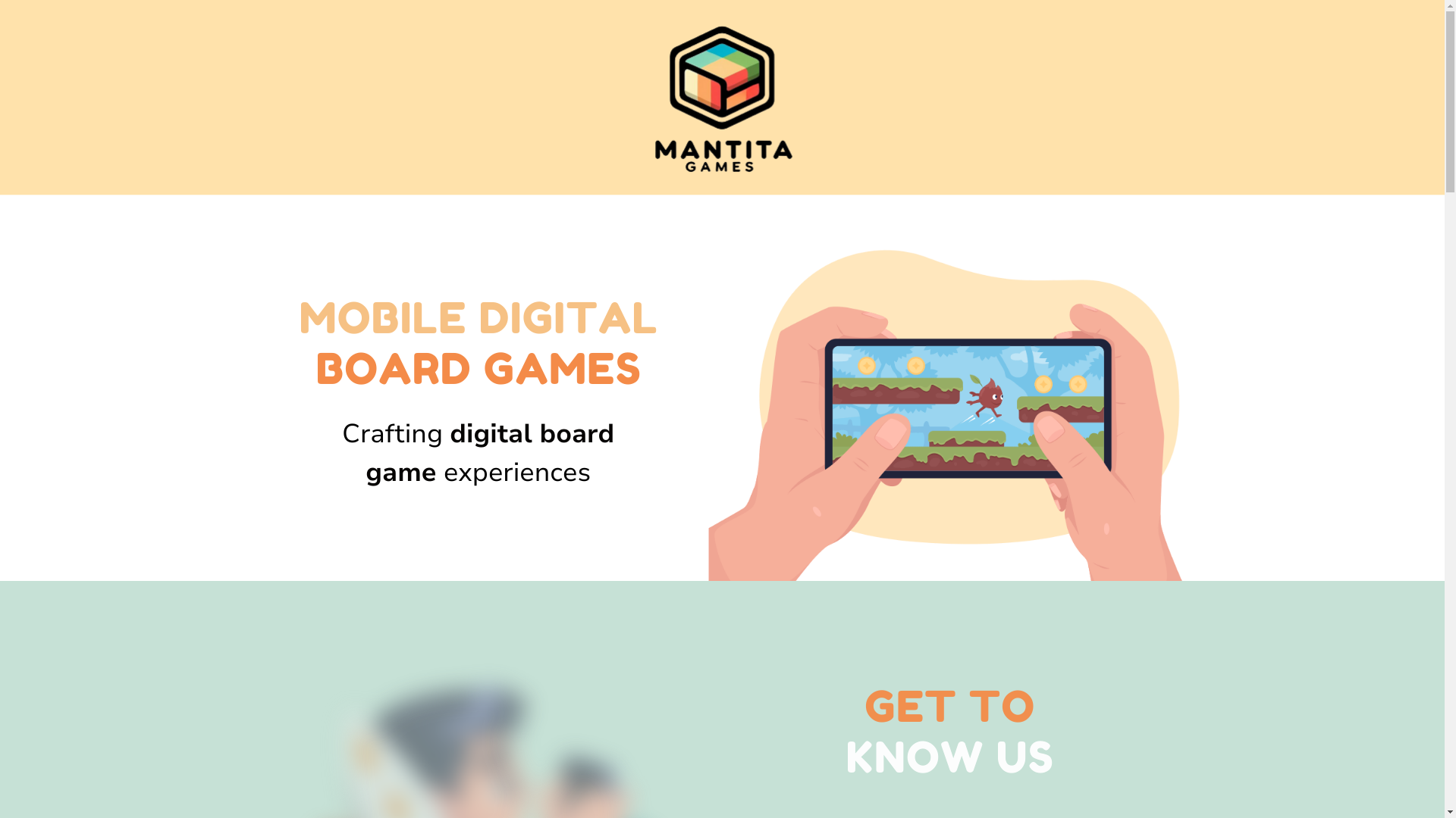 website screenshot of https://mantita-games.com/