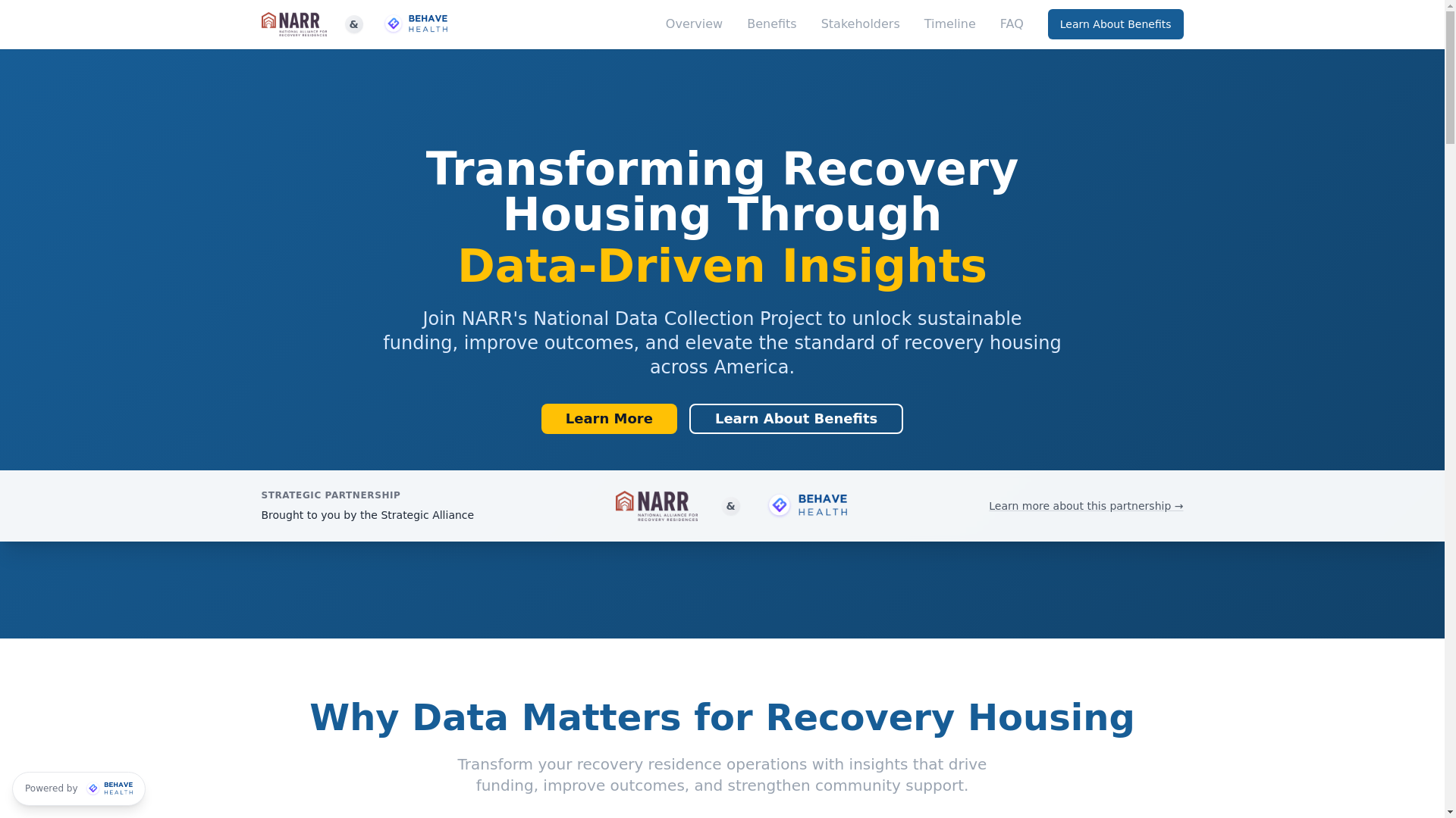website screenshot of https://narrbehave.com/