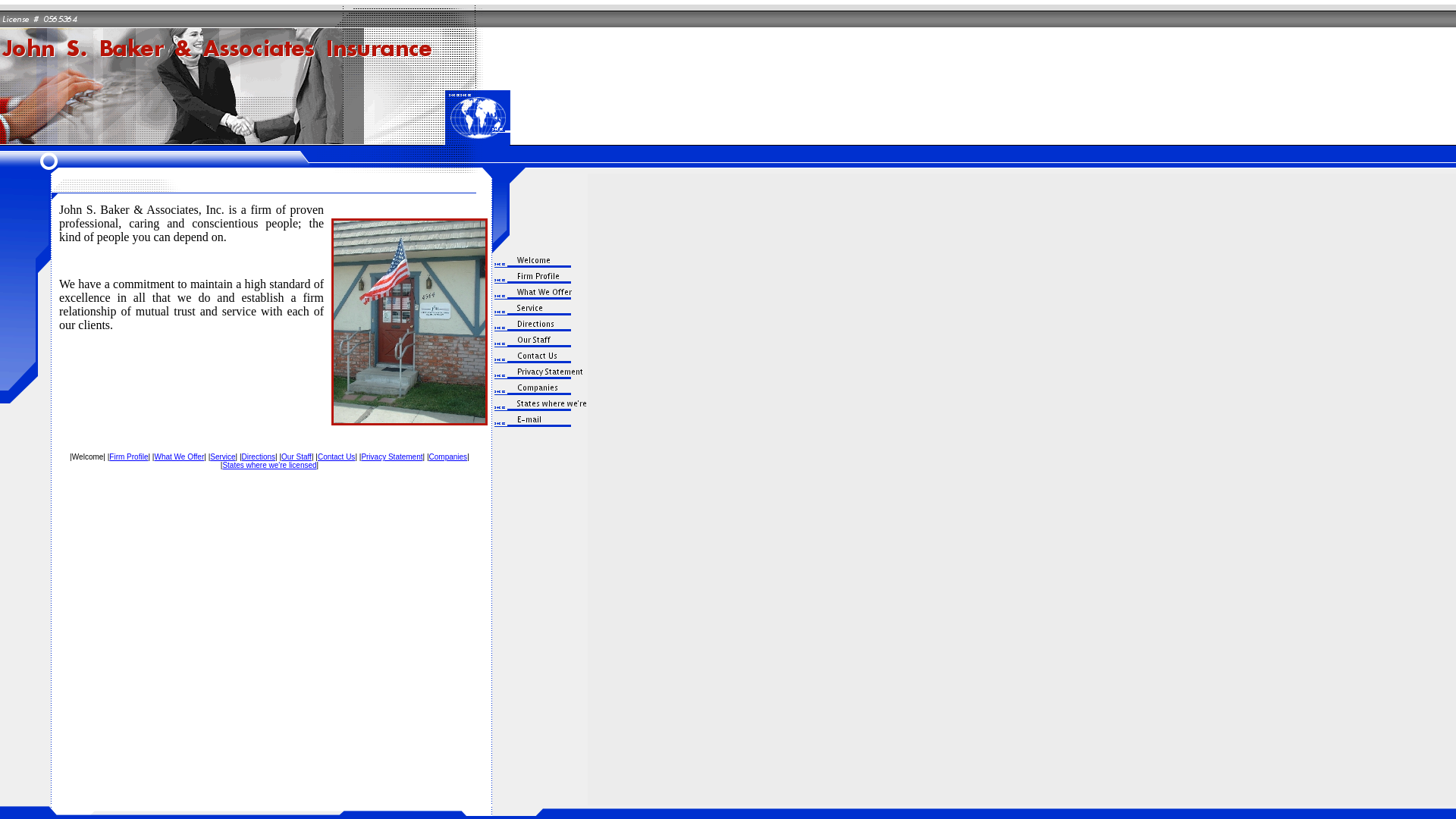 website screenshot of https://johnsbakerinsurance.pages.dev/