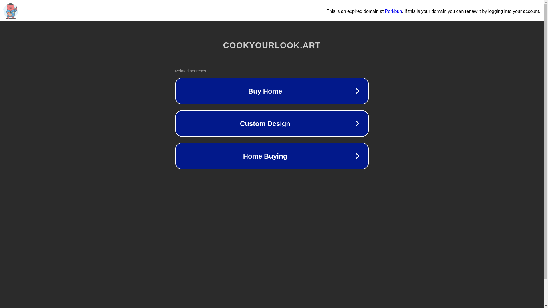 website screenshot of https://cookyourlook.art/