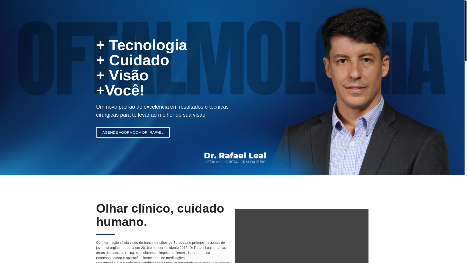 website screenshot of https://drrafaeloftalmo.com.br/