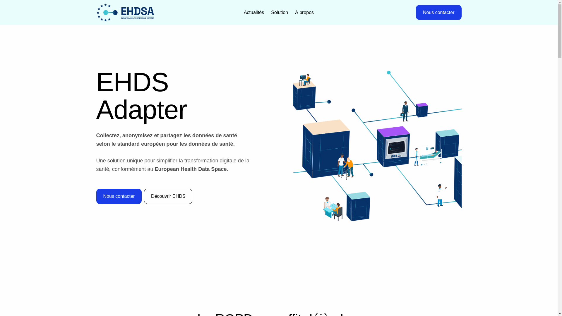 website screenshot of https://ehdsa.eu/