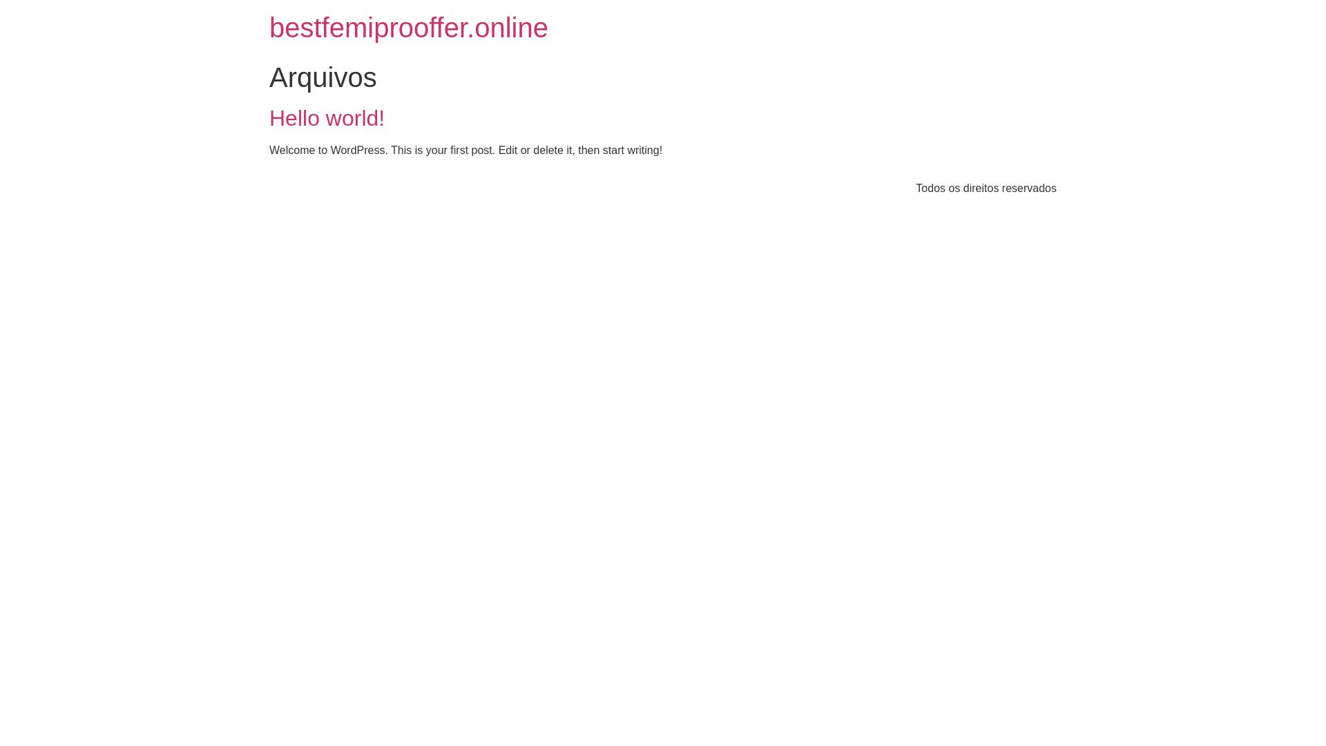 website screenshot of https://bestfemiprooffer.online/