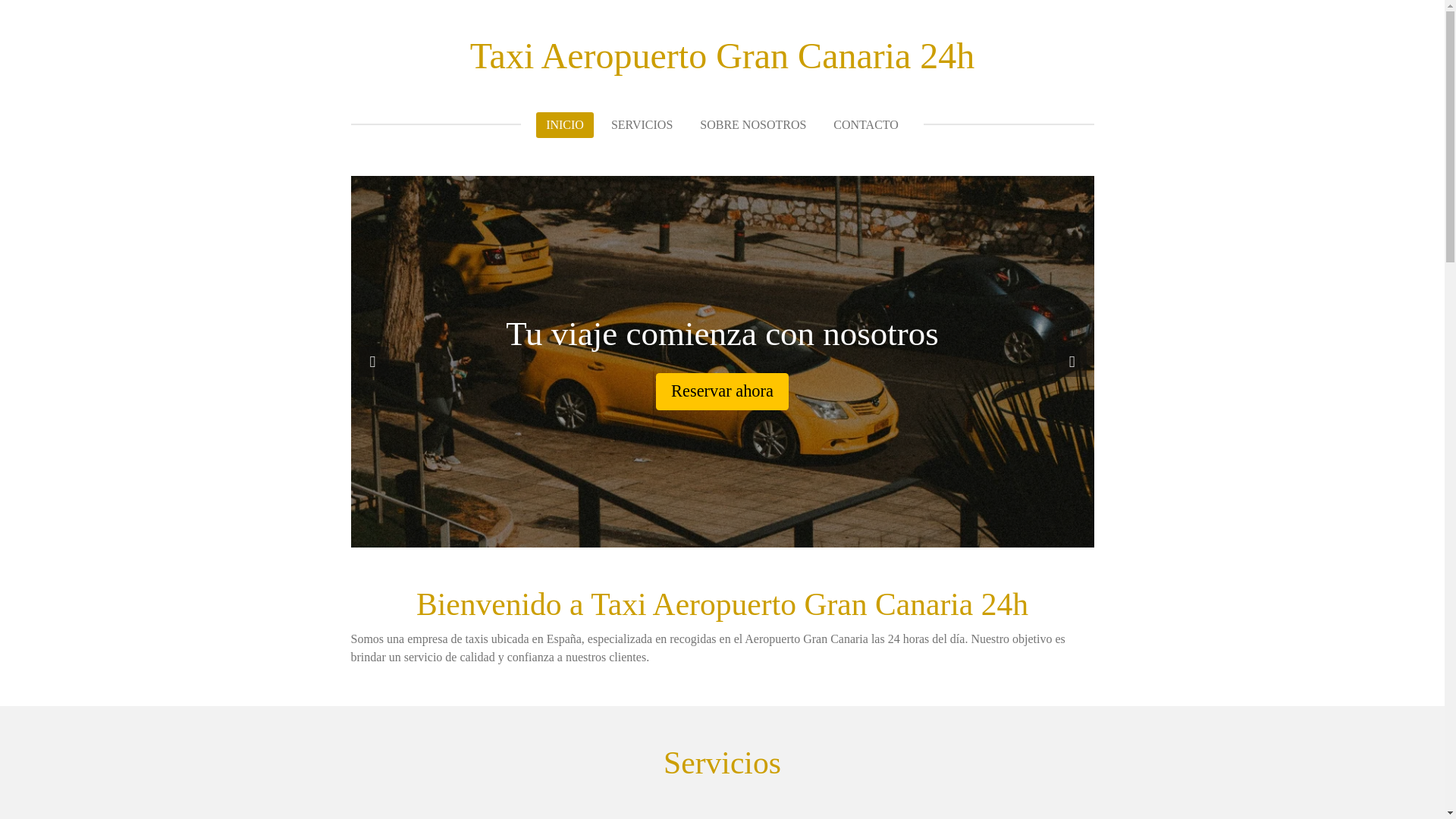 website screenshot of https://taxiaeropuertograncanaria24h.com/
