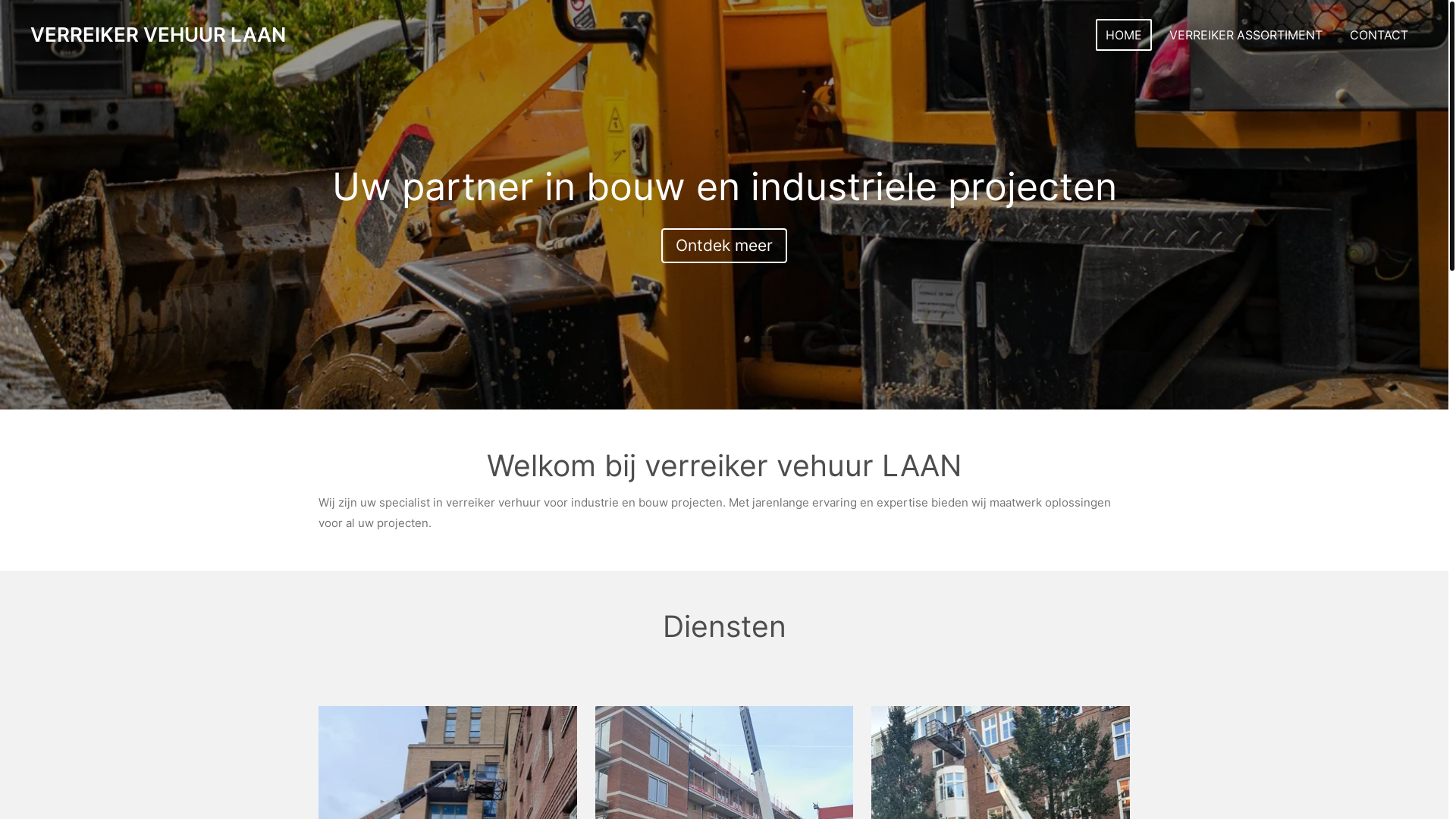 website screenshot of https://verreikervehuurlaan.nl/