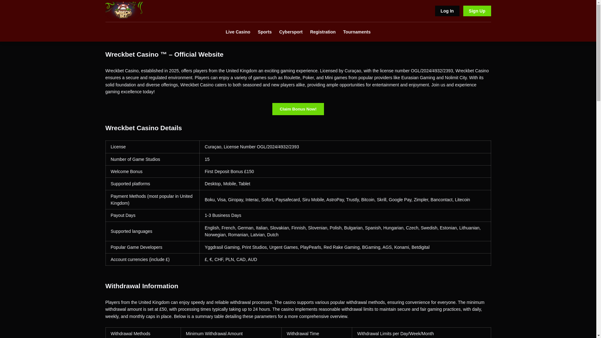 website screenshot of https://wreckbet-casino-org-uk.pages.dev/