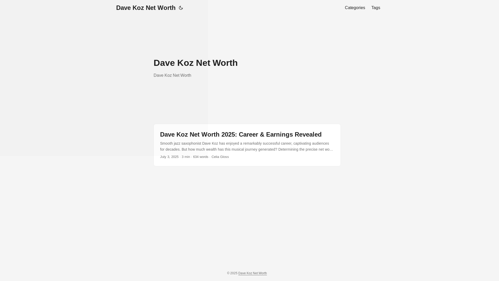 website screenshot of https://dave-koz-net-worth20250706.pages.dev/