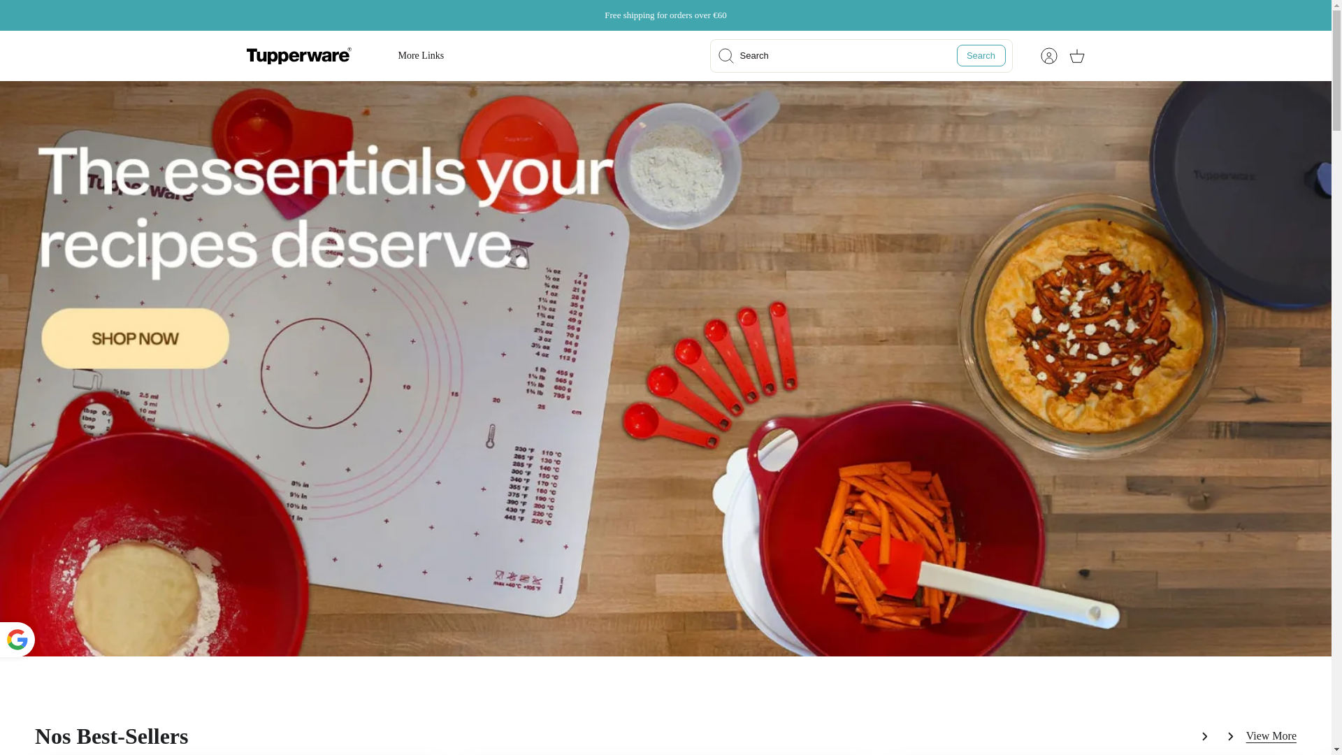 website screenshot of https://tupperwarebf.shop/