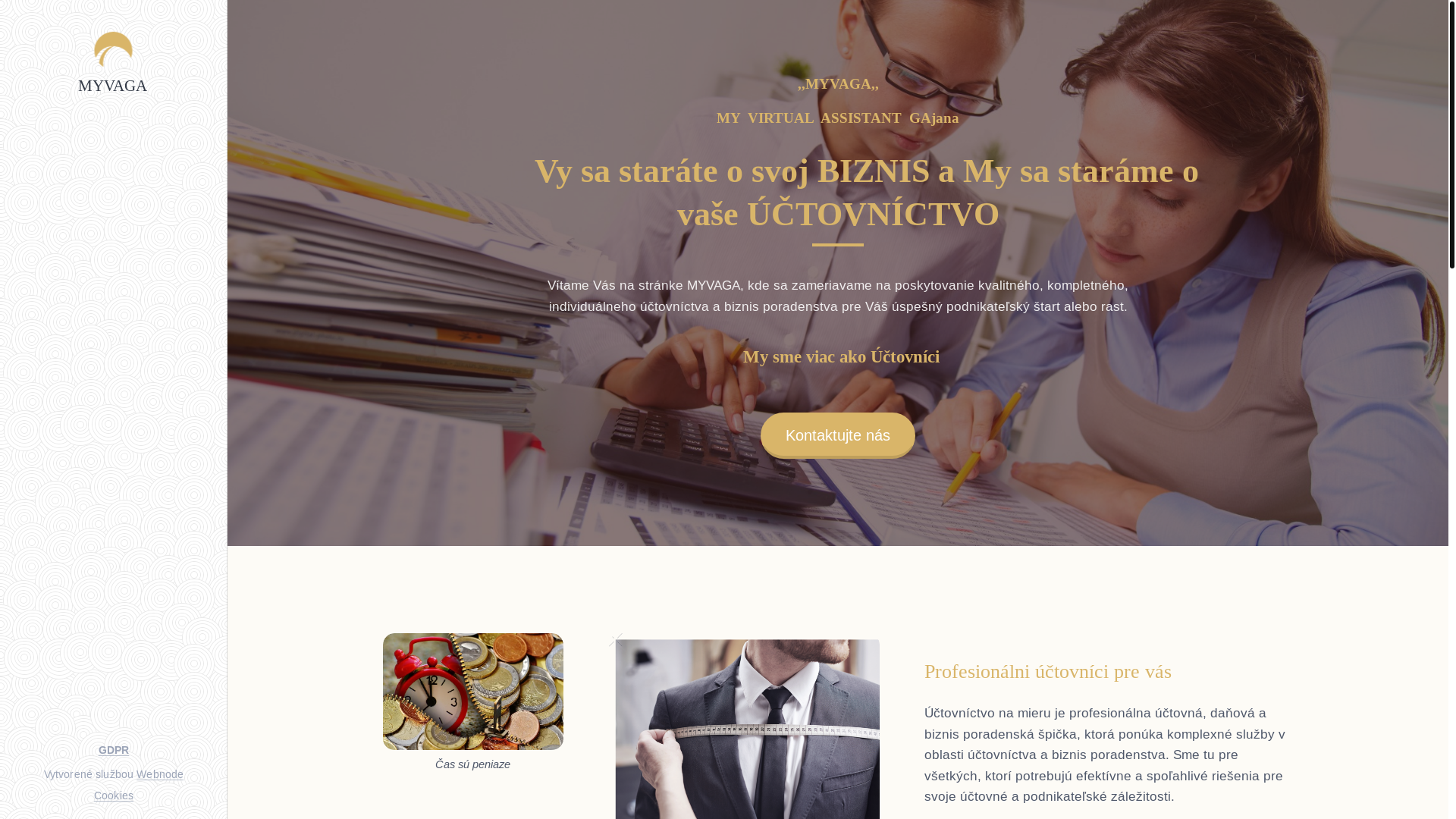 website screenshot of https://myvaga.sk/