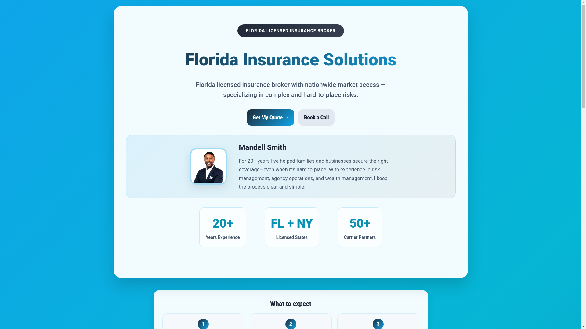 website screenshot of https://mandellsimth-website.pages.dev/