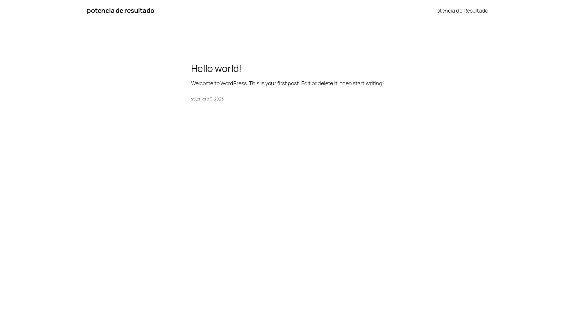 website screenshot of https://potenciaderesultado.com.br/