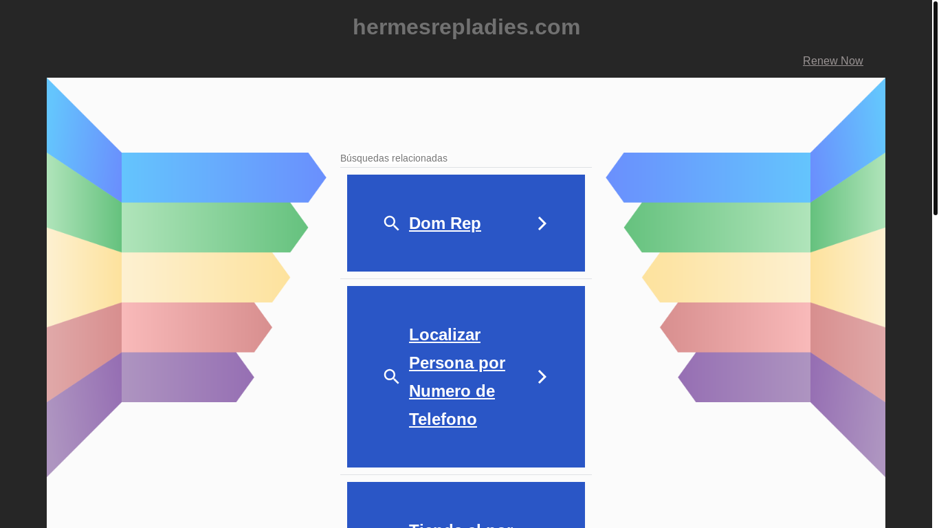 website screenshot of https://hermesrepladies.com/