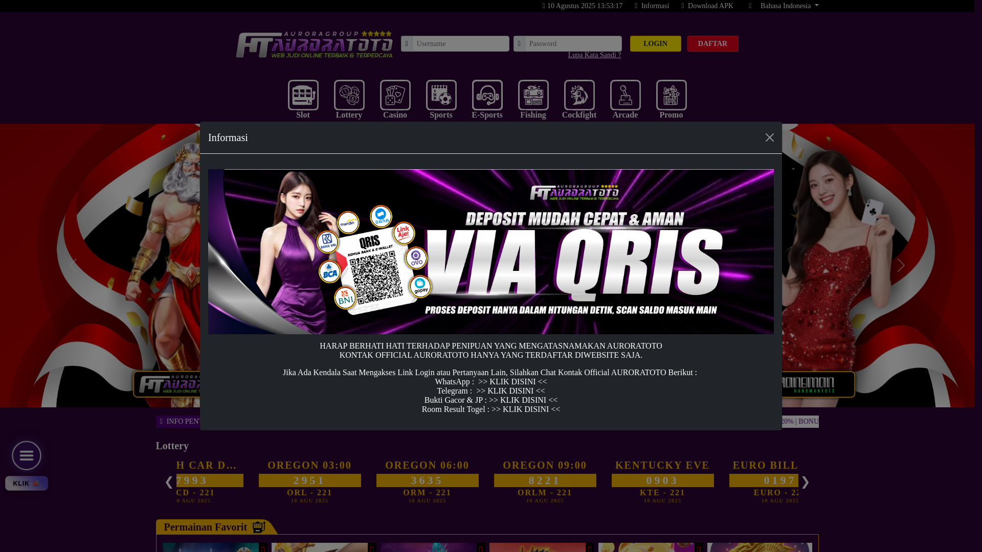 website screenshot of https://rajagaming.store/