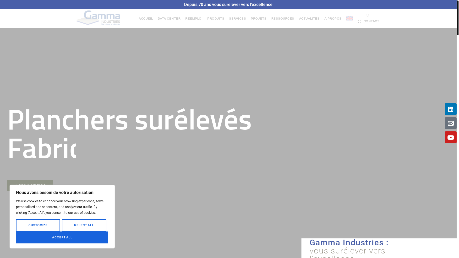 website screenshot of https://gamma-industries.fr/