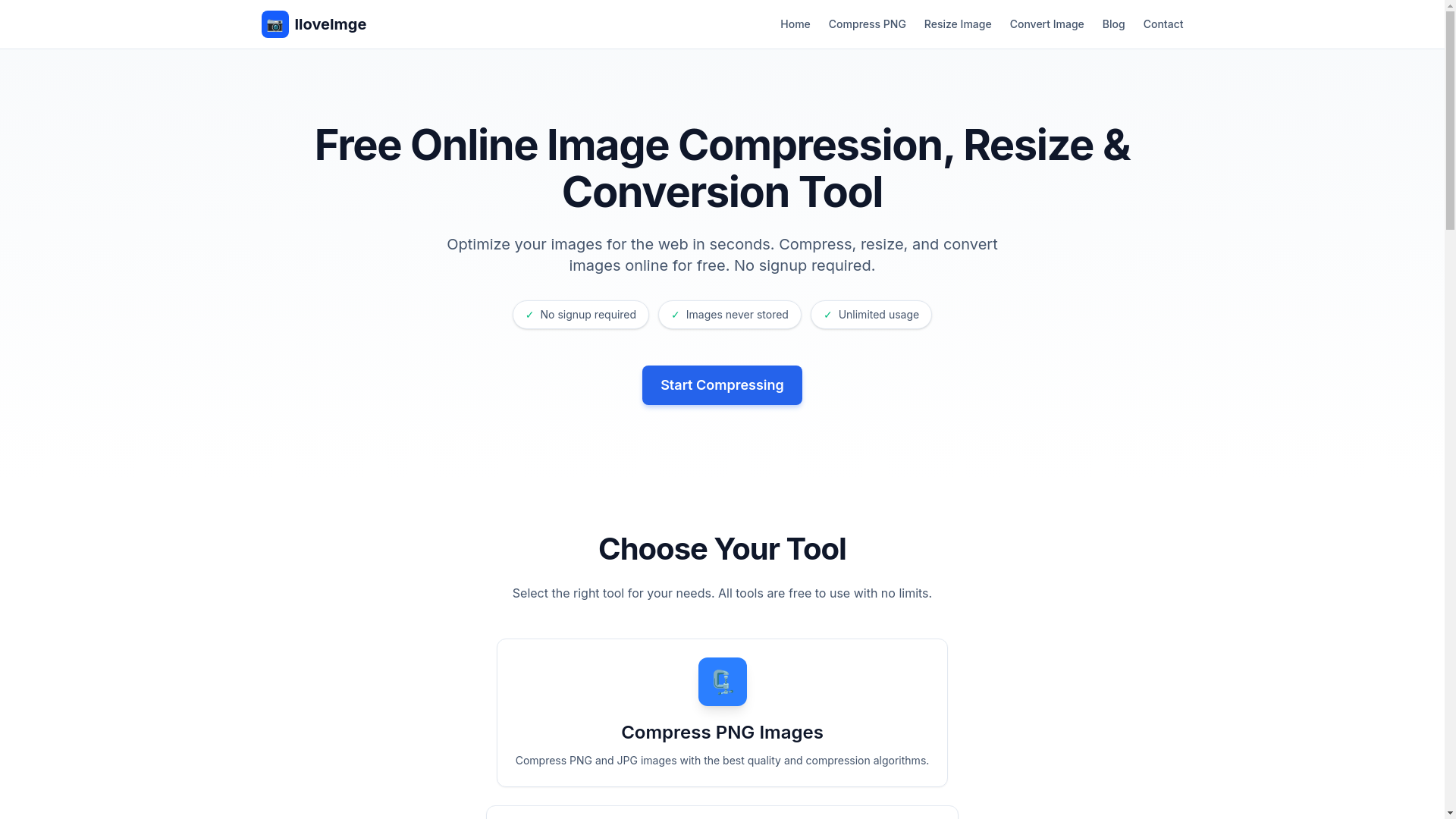website screenshot of https://iloveimge.pages.dev/