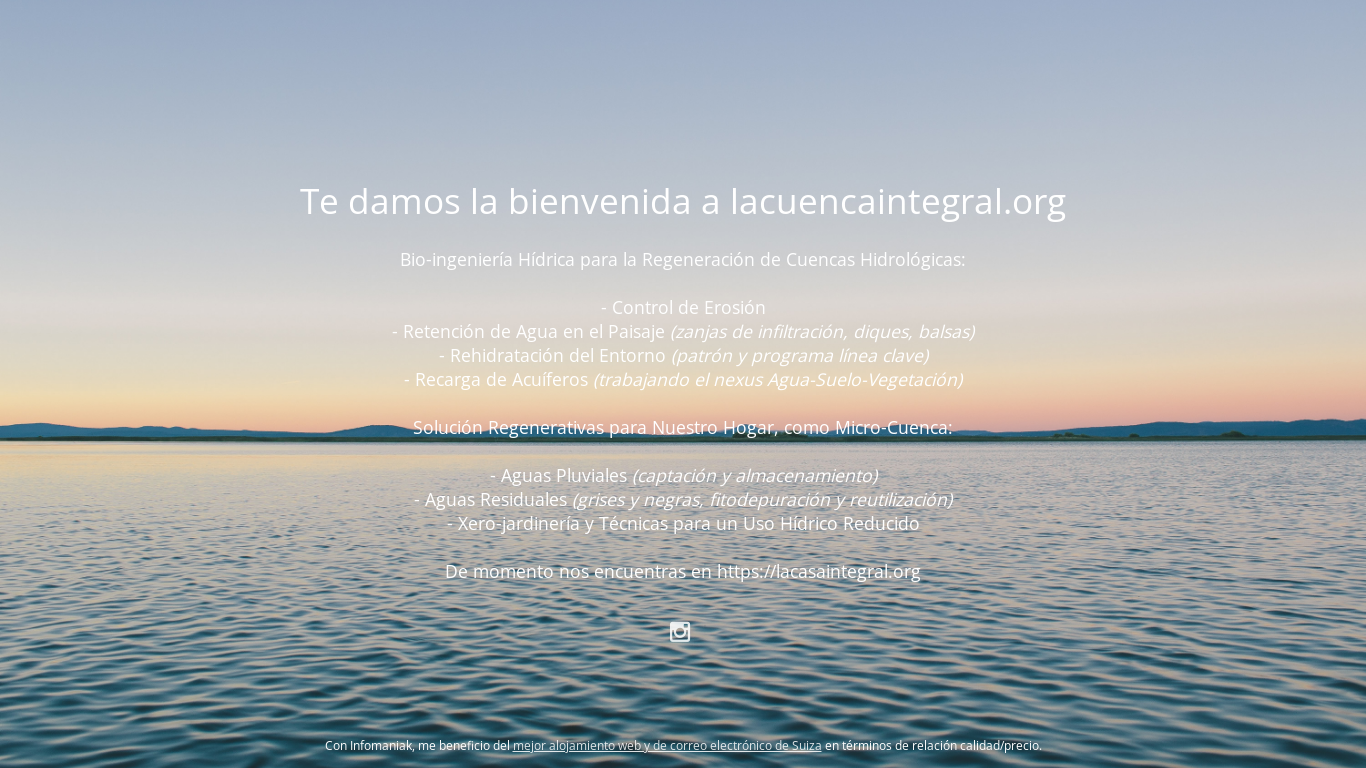 website screenshot of https://lacuencaintegral.com/