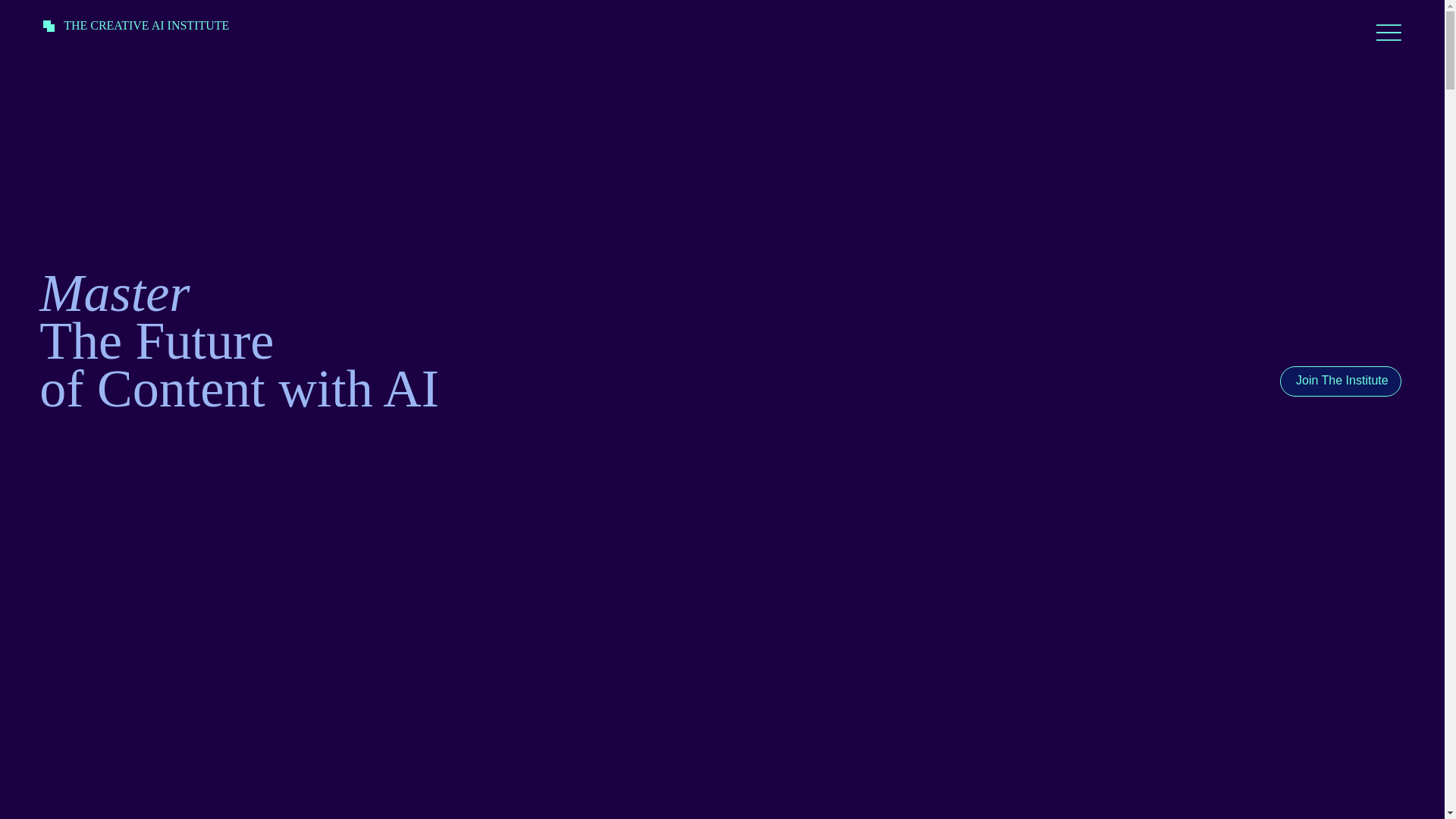 website screenshot of https://creativeainst.com/