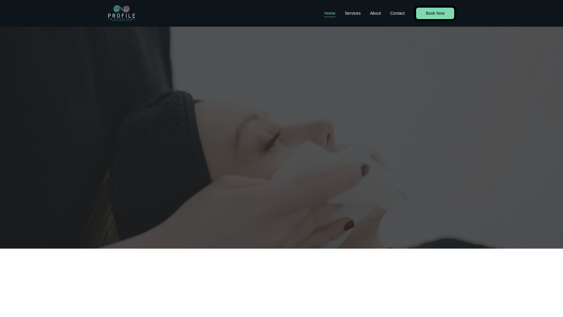 website screenshot of https://profilesalonjpnagar.in/