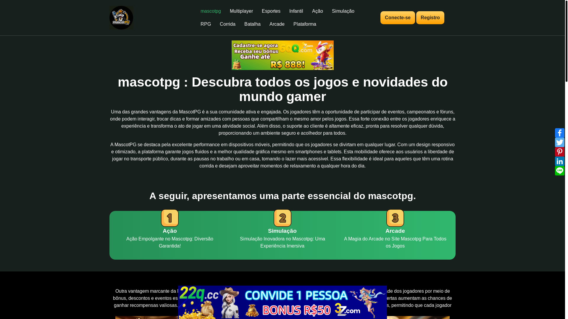 website screenshot of https://mascotpglol.com/