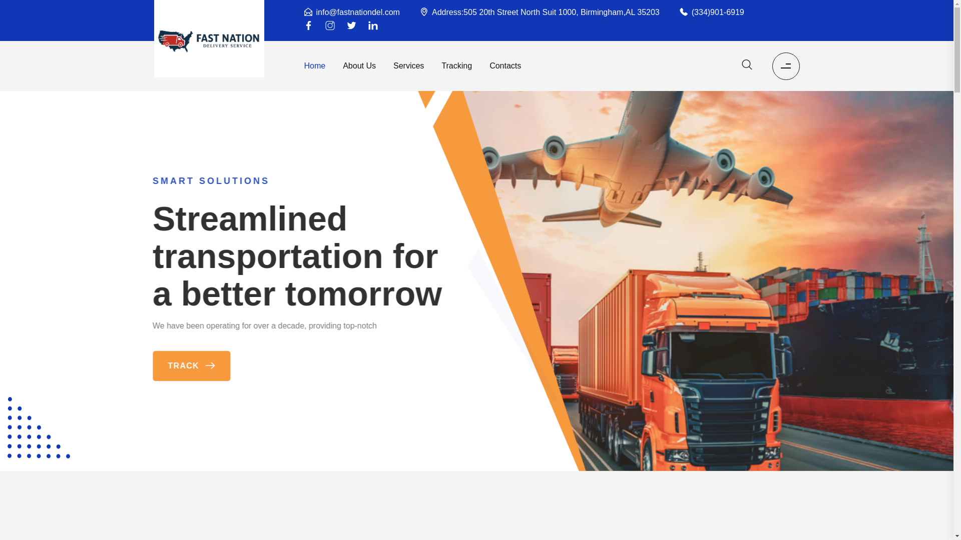 website screenshot of https://fastnationdel.com/