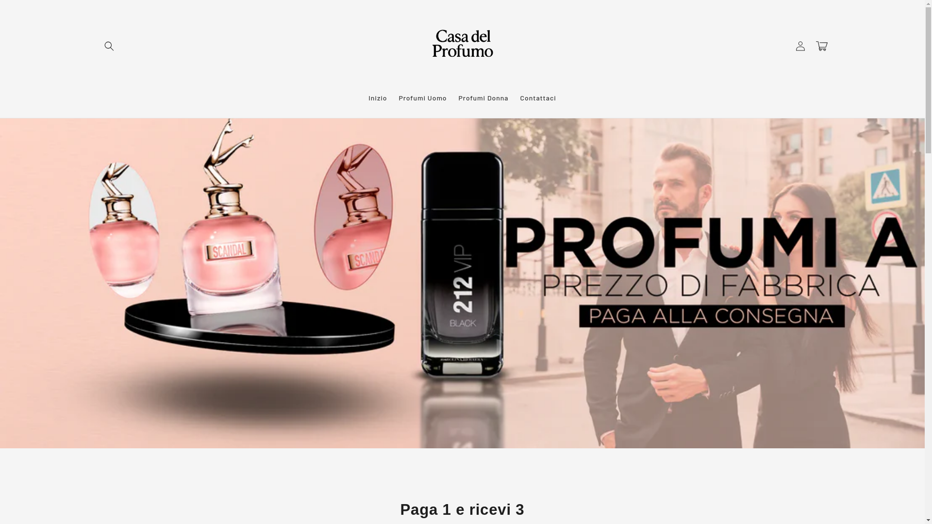 website screenshot of https://casadelprofumo.site/